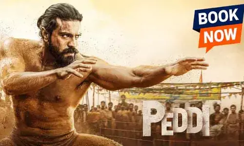 రామ్ చరణ్ ఫ్యాన్స్‌కు ఇక పూనకాలే.. ‘పెద్ది’ ప్రీమియర్ షోస్ బుకింగ్స్ ఓపెన్