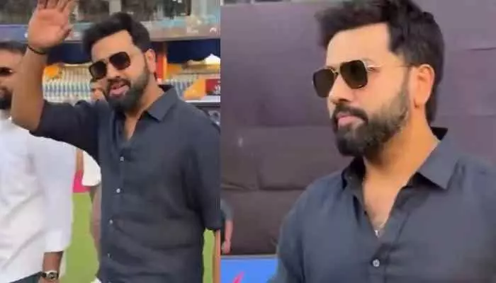 అదిరిపోయే లుక్ లో హిట్ మ్యాన్ రోహిత్ శర్మ అదిరిపోయే లుక్ లో హిట్ మ్యాన్ రోహిత్ శర్మ