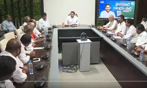 వైఎస్ జగన్‌ను కలిసిన రాజధాని రైతులు.. భూసేకరణ ఇబ్బందులపై ఆవేదన!