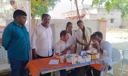 విజ‌య్ ఇందిర చిల్ట్ర‌న్ ఆసుప‌త్రిలో వైద్య శిబిరం విజ‌య‌వంతం : స‌ర్పంచ్ కందమల అనూష