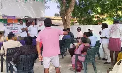 గ్రామ సభపై అధికారులను నిలదీసిన పిన్నాయిపాలెం ప్రజలు