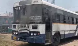 ఆర్టీసీ బస్సులో మంటలు.. కిటికీల నుంచి దూకేసిన ప్రయాణికులు