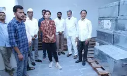 ఈవీఎం గోదామును తనిఖీచేసిన జిల్లా కలెక్టర్ చాహత్ బాజ్‌పాయి
