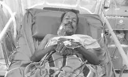 తాటి చెట్టు పై నుంచి పడి గీతకార్మికుడికి తీవ్ర గాయాలు