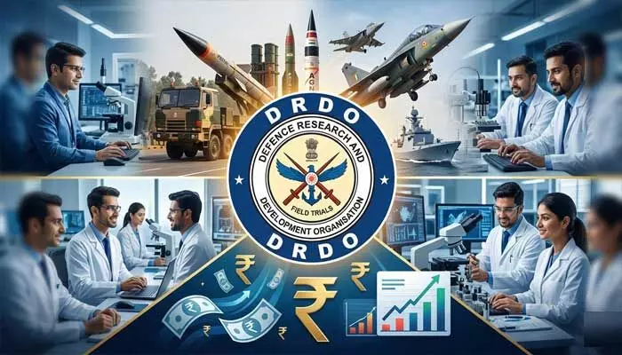 DRDOలో కొలువుల జాతర.. ఏకంగా రూ.1.23 లక్షల వరకూ జీతం DRDOలో కొలువుల జాతర.. ఏకంగా రూ.1.23 లక్షల వరకూ జీతం