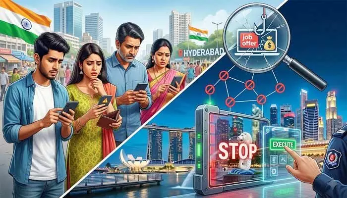 భారతీయులే టార్గెట్గా ఆన్లైన్ మోసాలు.. సింగపూర్ సర్కార్ కీలక నిర్ణయం భారతీయులే టార్గెట్గా ఆన్లైన్ మోసాలు.. సింగపూర్ సర్కార్ కీలక నిర్ణయం