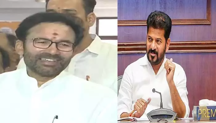 నన్ను ఆపేవాళ్లు ఈ గడ్డమీద పుట్టలేదు : సీఎం రేవంత్కు కిషన్ రెడ్డి కౌంటర్ నన్ను ఆపేవాళ్లు ఈ గడ్డమీద పుట్టలేదు : సీఎం రేవంత్కు కిషన్ రెడ్డి కౌంటర్