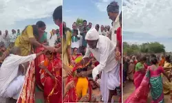 ఉపాధి హామీ పనుల్లో వృద్ధ జంటకు షష్టిపూర్తి.. వీడియో వైరల్ ఉపాధి హామీ పనుల్లో వృద్ధ జంటకు షష్టిపూర్తి.. వీడియో వైరల్
