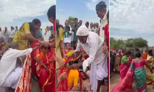 ఉపాధి హామీ పనుల్లో వృద్ధ జంటకు షష్టిపూర్తి.. వీడియో వైరల్