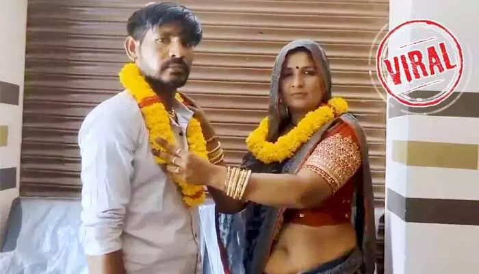 VIRAL: వారెవ్వా క్యా సీన్ హై..! పిల్లనిచ్చిన అత్తను పెళ్లాడిన అల్లుడు VIRAL: వారెవ్వా క్యా సీన్ హై..! పిల్లనిచ్చిన అత్తను పెళ్లాడిన అల్లుడు