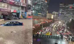 Rains: హైదరాబాద్ లో భారీ ట్రాఫిక్..మునిగిపోయిన కార్లు ! Rains: హైదరాబాద్ లో భారీ ట్రాఫిక్..మునిగిపోయిన కార్లు !