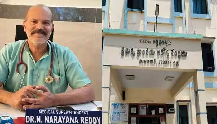 హుజూరాబాద్ ఏరియా ఆసుపత్రి సూపరింటెండెంట్ నారాయణరెడ్డి బదిలీ హుజూరాబాద్ ఏరియా ఆసుపత్రి సూపరింటెండెంట్ నారాయణరెడ్డి బదిలీ