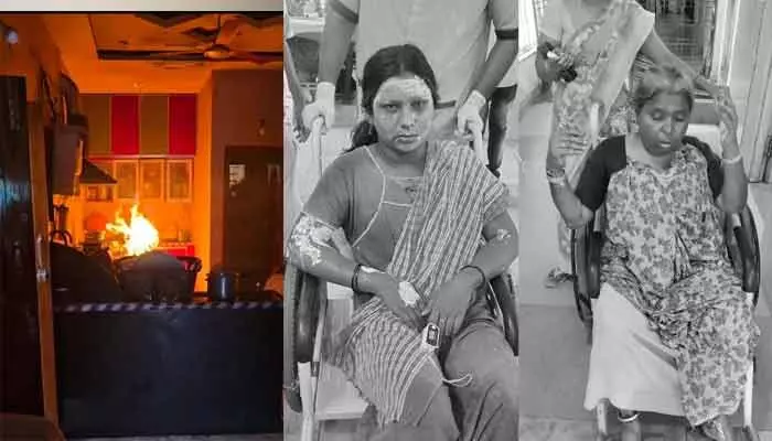 ఇంట్లో గ్యాస్ లీకేజి.. ముగ్గురికి తీవ్ర గాయాలు ఇంట్లో గ్యాస్ లీకేజి.. ముగ్గురికి తీవ్ర గాయాలు