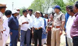 సీఎం పర్యటన ఏర్పాట్లపై స్థలాల పరిశీలన.. సీఎం పర్యటన ఏర్పాట్లపై స్థలాల పరిశీలన..