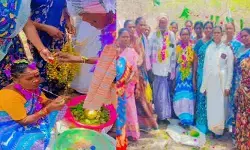 కరువు పనిలో కళ్యాణం.. సోషల్ మీడియాలో వీడియో వైరల్! కరువు పనిలో కళ్యాణం.. సోషల్ మీడియాలో వీడియో వైరల్!