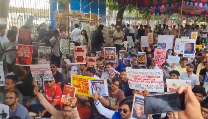 హైదరాబాద్‌లో ‘సిజెపి’ ధర్నా.. ధర్మేంద్ర ప్రధాన్ రాజీనామాకు డిమాండ్!