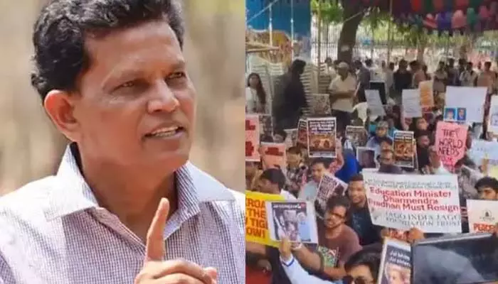 విద్యాశాఖ మంత్రి ధర్మేంద్ర ప్రధాన్ను జైలుకు పంపాలి: ఆకునూరి మురళి విద్యాశాఖ మంత్రి ధర్మేంద్ర ప్రధాన్ను జైలుకు పంపాలి: ఆకునూరి మురళి