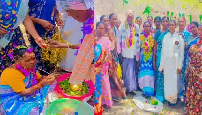 కరువు పనిలో కళ్యాణం.. సోషల్ మీడియాలో వీడియో వైరల్! కరువు పనిలో కళ్యాణం.. సోషల్ మీడియాలో వీడియో వైరల్!