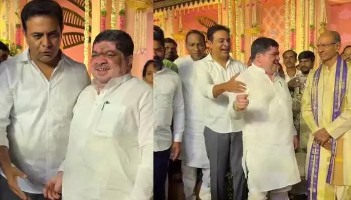 కేటీఆర్ తో మంత్రి పొన్నం ప్రభాకర్.. వీడియో వైరల్ కేటీఆర్ తో మంత్రి పొన్నం ప్రభాకర్.. వీడియో వైరల్