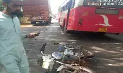 బైక్‌ను ఢీకొన్న లారీ.. వ్యక్తి దుర్మరణం