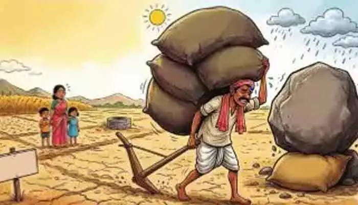 ఎరువు బరువు.. వానాకాలం సాగుకు ఆదిలోనే కష్టాలు! ఎరువు బరువు.. వానాకాలం సాగుకు ఆదిలోనే కష్టాలు!