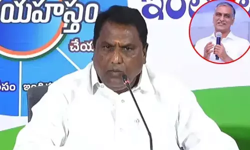 నిరూపిస్తే రాజీనామా చేస్తా.. హరీశ్ రావుకు మంత్రి అడ్లూరి చాలెంజ్