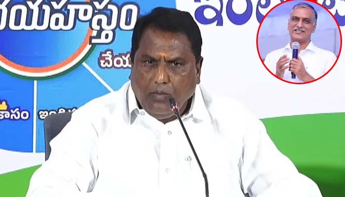 నిరూపిస్తే రాజీనామా చేస్తా.. హరీశ్ రావుకు మంత్రి అడ్లూరి చాలెంజ్