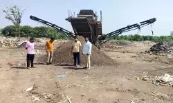 చెత్తను బయో మైనింగ్ చేయడానికి యంత్రాలు