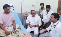 గడ్డం అనూప్ రెడ్డిని పరామర్శించిన మంత్రి కోమటిరెడ్డి