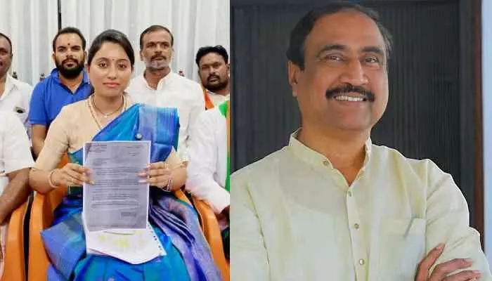 దమ్ముంటే కాంగ్రెస్ సభ్యత్వం తీసుకో..భోగ శ్రావణి సవాల్ దమ్ముంటే కాంగ్రెస్ సభ్యత్వం తీసుకో..భోగ శ్రావణి సవాల్
