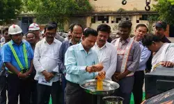ఓసీపీ-1లో 12 టన్నుల కెపాసిటీ గల ఐదు క్రేన్స్ ప్రారంభం ఓసీపీ-1లో 12 టన్నుల కెపాసిటీ గల ఐదు క్రేన్స్ ప్రారంభం