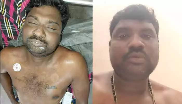 కృష్ణలంక సీఐనే నా చావుకు కారణం: క్రాంతి కుమార్ సెల్పీ వీడియో కృష్ణలంక సీఐనే నా చావుకు కారణం: క్రాంతి కుమార్ సెల్పీ వీడియో
