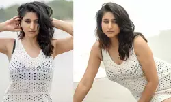 బీచ్లో పొట్టి జాలి డ్రెస్తో అందాల విందు చేస్తున్న వర్షిణి బీచ్లో పొట్టి జాలి డ్రెస్తో అందాల విందు చేస్తున్న వర్షిణి