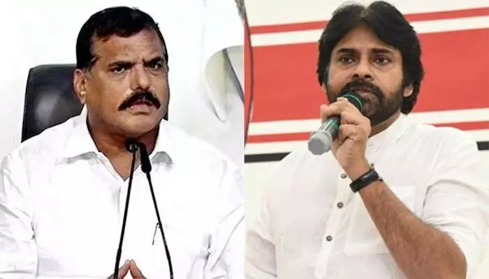 నోటికొచ్చినట్లు మాట్లాడితే ఊరుకోం: బొత్స స్ట్రాంగ్ వార్నింగ్ నోటికొచ్చినట్లు మాట్లాడితే ఊరుకోం: బొత్స స్ట్రాంగ్ వార్నింగ్