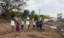 కుడి చెరువు ప్రాంతంలో అగ్ని ప్రమాదం కుడి చెరువు ప్రాంతంలో అగ్ని ప్రమాదం