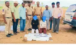 గంజాయి రవాణా చేస్తున్న ఇద్దరు అరెస్ట్