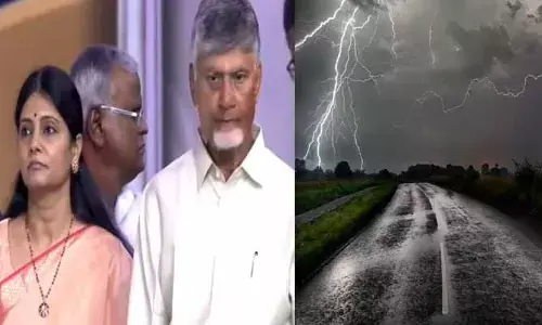 అమరావతిలో భారీ వర్షం.. సీఎం ప్రయాణానికి ఆటంకం!