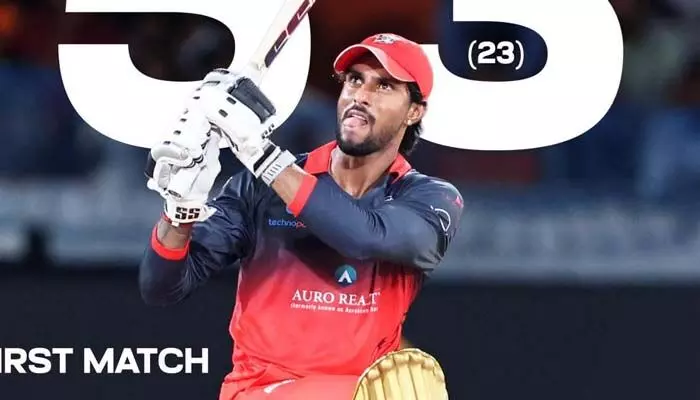 TG20 league : తిలక్ విధ్వంసకర ఇన్నింగ్స్.. ఒంటిచెత్తో మెదక్ను గెలిపించిన స్టార్ బ్యాటర్ TG20 league : తిలక్ విధ్వంసకర ఇన్నింగ్స్.. ఒంటిచెత్తో మెదక్ను గెలిపించిన స్టార్ బ్యాటర్