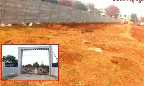 మల్కాపురంలో అనుమతులు లేకుండానే వెంచర్