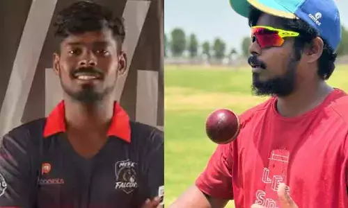 మెదక్ ఫాల్కన్స్ జట్టుకు ఎంపికైన క్రికెటర్‌ కుంట రాహుల్