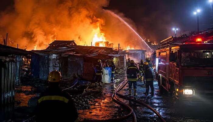 Delhi: ఢిల్లీలో భారీ అగ్నిప్రమాదం.. 200 పైగా దగ్ధమైన కార్మికుల నివాసాలు