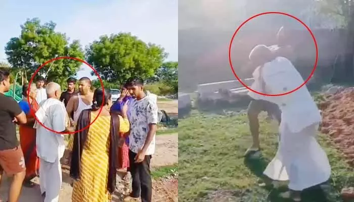 300 గజాల స్థలం కోసం ఉన్మాదిలా ఓ కొడుకు.. కన్నతండ్రిపై విచక్షణారహితంగా దాడి 300 గజాల స్థలం కోసం ఉన్మాదిలా ఓ కొడుకు.. కన్నతండ్రిపై విచక్షణారహితంగా దాడి