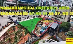 నానక్‌రామ్‌గూడ సర్కిల్‌లో రూ. 100 కోట్ల గ్రీనరీ స్థలం ఆక్రమణ