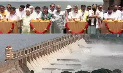 అట్టహాసంగా తుంగభద్ర కొత్త క్రస్ట్ గేట్ల ప్రారంభోత్సవం.. చేతులు కలిపి ఐక్యత చాటిన సీఎంలు