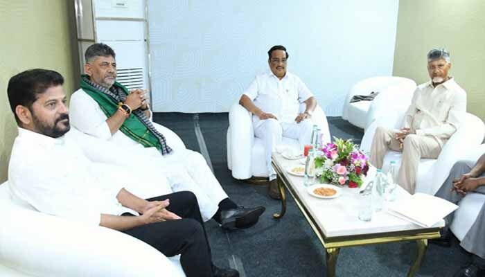 తుంగభద్ర ప్రాజెక్టు వద్ద అపూర్వ ఘట్టం.. ముగ్గురు ముఖ్యమంత్రుల భేటీ