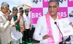 మంత్రి ఉత్తమ్‌ను బయట ఉంచి  ముగ్గురు సీఎంల మధ్య  సీక్రెట్ ఏంటి?: హరీశ్ రావు సెన్సేషనల్ కామెంట్స్