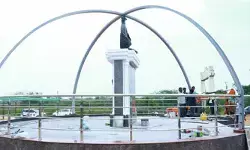  సీఎం సభకు ఏర్పాట్లు సిద్ధం.. 