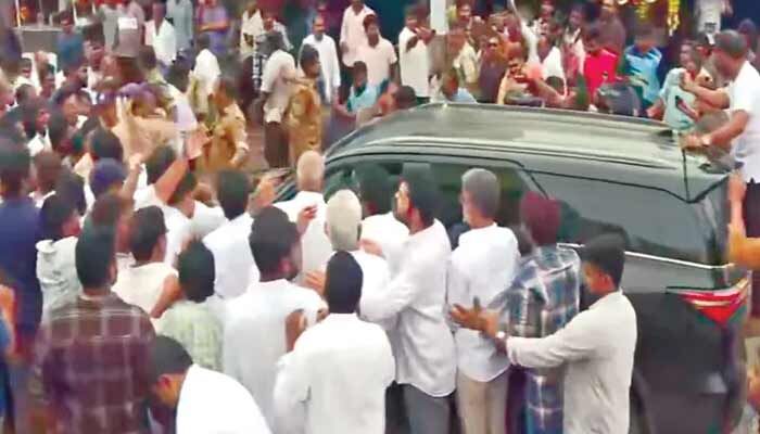 ఉండవల్లిలో తీవ్ర ఉద్రిక్తత.. రణరంగంగా మారిన వాతావరణం