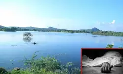 హత్యా.. ఆత్మహత్యనా..?: చెరువులో బైకుకు తాళ్లతో కట్టిన రెండు మృతదేహాలు