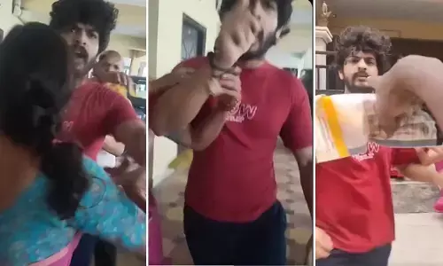 డెలివరీ బాయ్‌తో ‘రాజు వెడ్స్ రాంబాయి’ హీరో గొడవ! వీడియో వైరల్